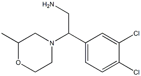 2-(3,4-dichlorophenyl)-2-(2-methylmorpholin-4-yl)ethanamine Structure