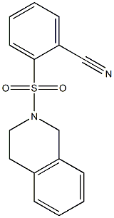 2-(3,4-dihydroisoquinolin-2(1H)-ylsulfonyl)benzonitrile Structure