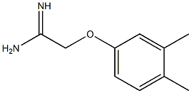 2-(3,4-dimethylphenoxy)ethanimidamide 化学構造式