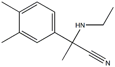 2-(3,4-dimethylphenyl)-2-(ethylamino)propanenitrile