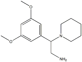 2-(3,5-dimethoxyphenyl)-2-(piperidin-1-yl)ethan-1-amine|