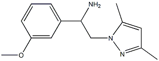  2-(3,5-dimethyl-1H-pyrazol-1-yl)-1-(3-methoxyphenyl)ethanamine