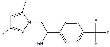 2-(3,5-dimethyl-1H-pyrazol-1-yl)-1-[4-(trifluoromethyl)phenyl]ethan-1-amine Structure