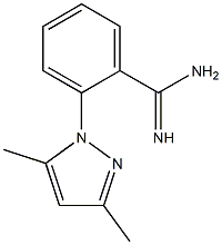 2-(3,5-dimethyl-1H-pyrazol-1-yl)benzene-1-carboximidamide 结构式