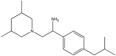 2-(3,5-dimethylpiperidin-1-yl)-1-[4-(2-methylpropyl)phenyl]ethan-1-amine|