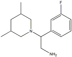 2-(3,5-dimethylpiperidin-1-yl)-2-(3-fluorophenyl)ethanamine
