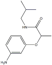 2-(3-aminophenoxy)-N-(2-methylpropyl)propanamide Structure