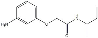 2-(3-aminophenoxy)-N-(sec-butyl)acetamide Structure