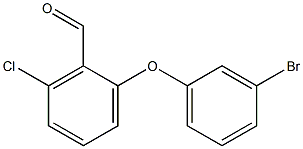 2-(3-bromophenoxy)-6-chlorobenzaldehyde 结构式