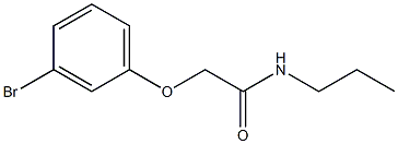 2-(3-bromophenoxy)-N-propylacetamide 化学構造式