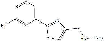 2-(3-bromophenyl)-4-(hydrazinomethyl)-1,3-thiazole Structure