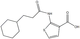 2-(3-cyclohexylpropanamido)thiophene-3-carboxylic acid