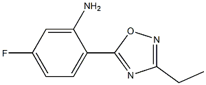 2-(3-ethyl-1,2,4-oxadiazol-5-yl)-5-fluoroaniline Structure