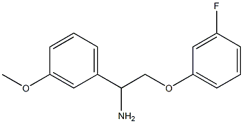 2-(3-fluorophenoxy)-1-(3-methoxyphenyl)ethanamine Struktur