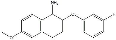 2-(3-fluorophenoxy)-6-methoxy-1,2,3,4-tetrahydronaphthalen-1-amine|