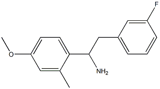 2-(3-fluorophenyl)-1-(4-methoxy-2-methylphenyl)ethan-1-amine Struktur
