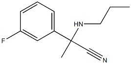 2-(3-fluorophenyl)-2-(propylamino)propanenitrile