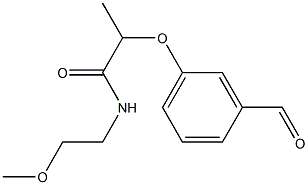 2-(3-formylphenoxy)-N-(2-methoxyethyl)propanamide|