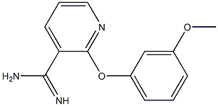 2-(3-methoxyphenoxy)pyridine-3-carboximidamide Structure