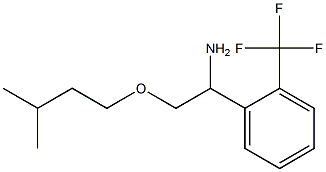 2-(3-methylbutoxy)-1-[2-(trifluoromethyl)phenyl]ethan-1-amine,,结构式
