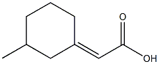 2-(3-methylcyclohexylidene)acetic acid,,结构式
