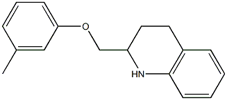 2-(3-methylphenoxymethyl)-1,2,3,4-tetrahydroquinoline Structure