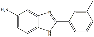 2-(3-methylphenyl)-1H-1,3-benzodiazol-5-amine,,结构式
