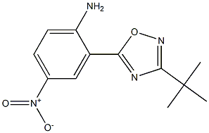2-(3-tert-butyl-1,2,4-oxadiazol-5-yl)-4-nitroaniline 化学構造式