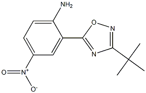 2-(3-tert-butyl-1,2,4-oxadiazol-5-yl)-4-nitroaniline Struktur