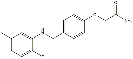  2-(4-{[(2-fluoro-5-methylphenyl)amino]methyl}phenoxy)acetamide