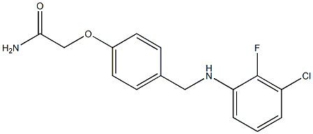 2-(4-{[(3-chloro-2-fluorophenyl)amino]methyl}phenoxy)acetamide 结构式