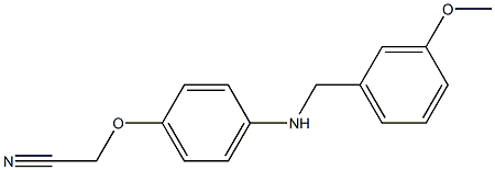 2-(4-{[(3-methoxyphenyl)methyl]amino}phenoxy)acetonitrile Structure