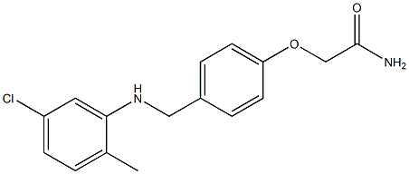 2-(4-{[(5-chloro-2-methylphenyl)amino]methyl}phenoxy)acetamide