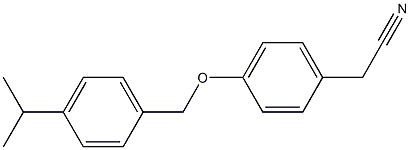 2-(4-{[4-(propan-2-yl)phenyl]methoxy}phenyl)acetonitrile