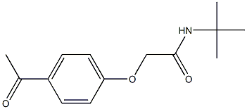 2-(4-acetylphenoxy)-N-(tert-butyl)acetamide 结构式