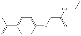 2-(4-acetylphenoxy)-N-ethylacetamide Struktur
