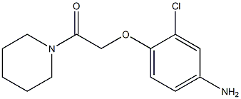 2-(4-amino-2-chlorophenoxy)-1-(piperidin-1-yl)ethan-1-one 化学構造式