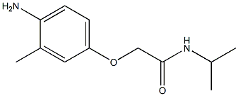 2-(4-amino-3-methylphenoxy)-N-isopropylacetamide Structure