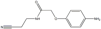 2-(4-aminophenoxy)-N-(2-cyanoethyl)acetamide,,结构式