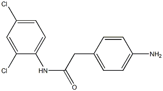 2-(4-aminophenyl)-N-(2,4-dichlorophenyl)acetamide,,结构式