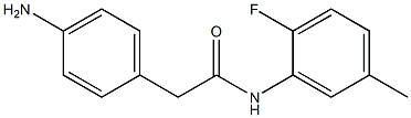 2-(4-aminophenyl)-N-(2-fluoro-5-methylphenyl)acetamide Struktur