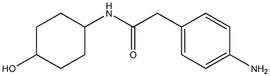 2-(4-aminophenyl)-N-(4-hydroxycyclohexyl)acetamide 结构式