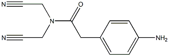 2-(4-aminophenyl)-N,N-bis(cyanomethyl)acetamide