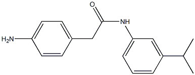 2-(4-aminophenyl)-N-[3-(propan-2-yl)phenyl]acetamide Struktur