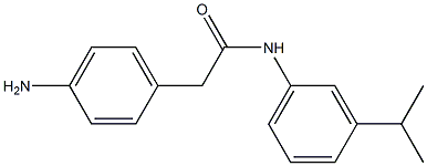 2-(4-aminophenyl)-N-[3-(propan-2-yl)phenyl]acetamide,,结构式