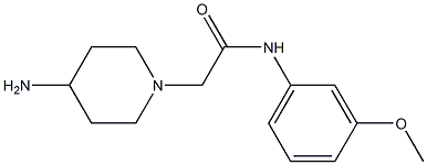 2-(4-aminopiperidin-1-yl)-N-(3-methoxyphenyl)acetamide|