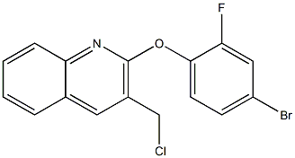 2-(4-bromo-2-fluorophenoxy)-3-(chloromethyl)quinoline 结构式