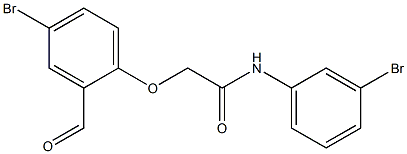 2-(4-bromo-2-formylphenoxy)-N-(3-bromophenyl)acetamide Structure