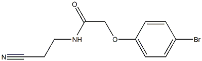 2-(4-bromophenoxy)-N-(2-cyanoethyl)acetamide