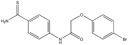 2-(4-bromophenoxy)-N-(4-carbamothioylphenyl)acetamide Structure